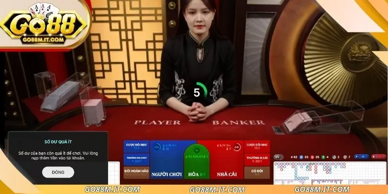 Bắt đầu ván Baccarat online 
